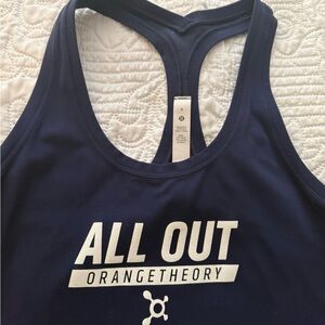Orangetheory Lululemon All Out Navy Workout Tank